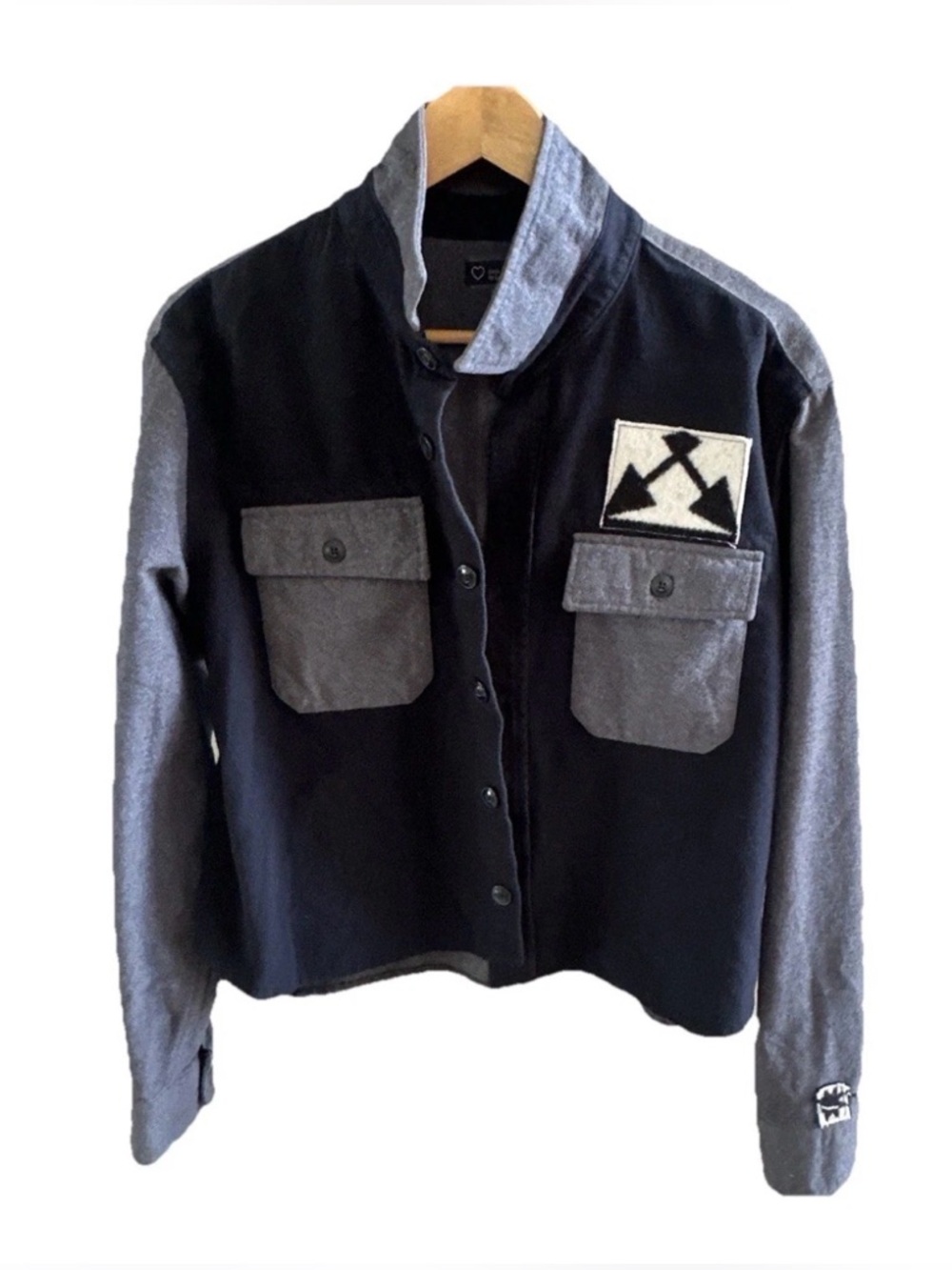 Upcycled Flannel Shacket by Lynne Valentine(Little Bit Different) L